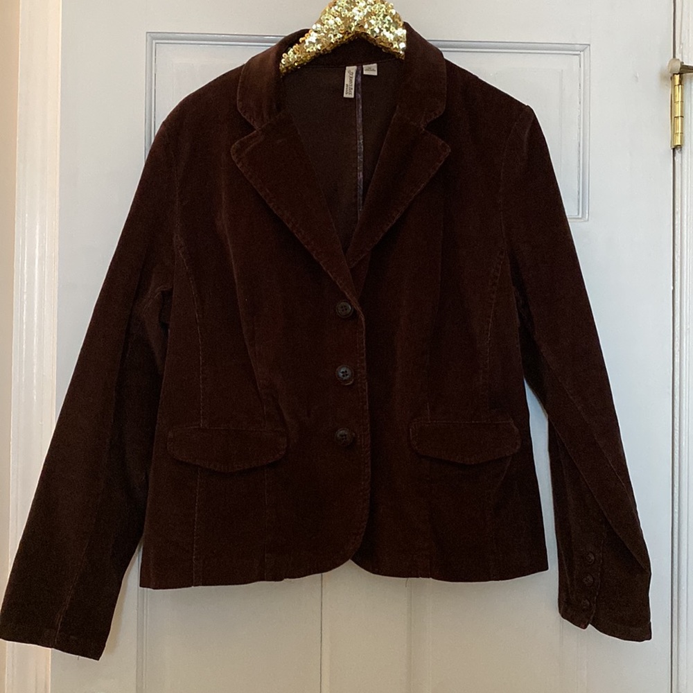 St. John's Bay Brown Corduroy Blazer Size XL
